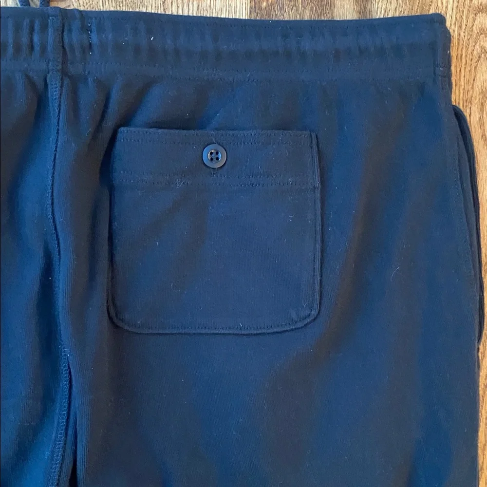 Mens J. Crew size large black joggers athletic comfort pant style #BS571